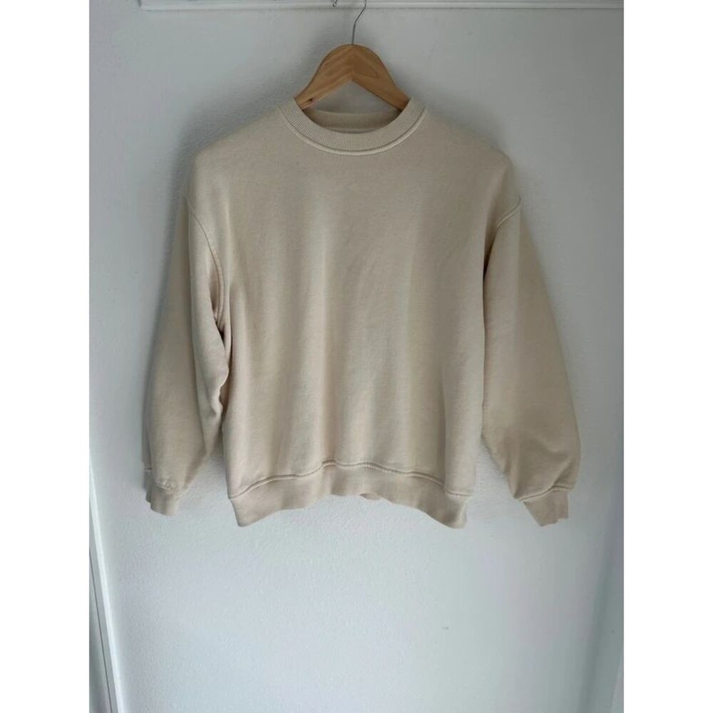 Cotton On size Small Cream Crewneck Sweatshirt
